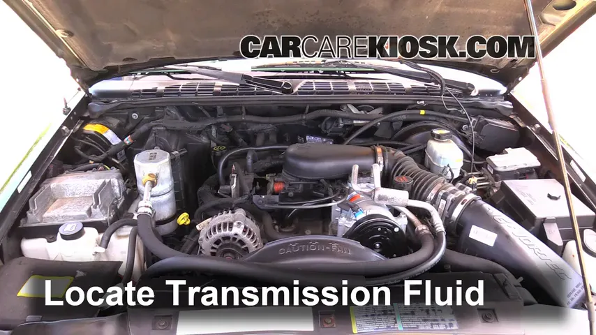 2002 Chevrolet S10 LS 4.3L V6 Crew Cab Pickup (4 Door) Transmission Fluid Add Fluid